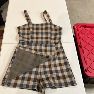 Checkered Romper